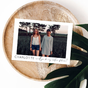 Seien Sie mein Matron zu Ehrenvorschlag Foto Kalli Einladung