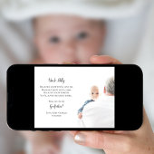 Seien Sie mein Pate Vorschlag Foto Einladung