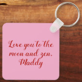 Seien Sie mein Personalisiertes Zen-Tine-Metall Schlüsselanhänger (Rückseite)