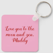 Seien Sie mein Personalisiertes Zen-Tine-Metall Schlüsselanhänger (Rückseite)