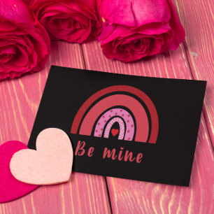 Seien Sie mein Regenbogen Herz Valentinstag I Lieb Karte