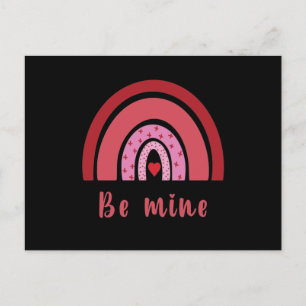 Seien Sie mein Regenbogen Herz Valentinstag I Lieb Postkarte