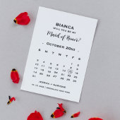 Seien Sie mein Trauzeugin Kalendervorschlag + Info Einladung