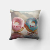 Seien Sie mein und ich tun Donut Throw Kissen - Sw (Rückseite)