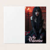 Seien Sie mein Valentin in der dunklen Romantik (Außenseite Aufgefaltet)