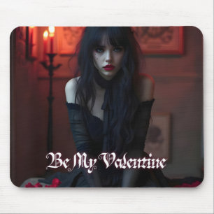Seien Sie mein Valentin in der dunklen Romantik Mousepad