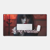 Seien Sie mein Valentin in der dunklen Romantik Schreibtischunterlage (Tastatur & Maus)