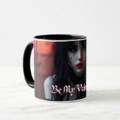 Seien Sie mein Valentin in der dunklen Romantik Tasse (Vorderseite Links)
