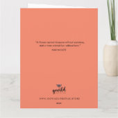 SEIEN SIE MEIN VALENTINE-Foto IN DER Ovalen Blume Dankeskarte (Rückseite)