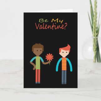 Seien Sie mein Valentine Gay Themed Feiertagskarte