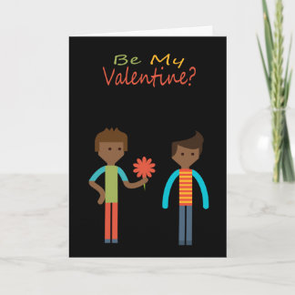 Seien Sie mein Valentine Gay Themed Feiertagskarte