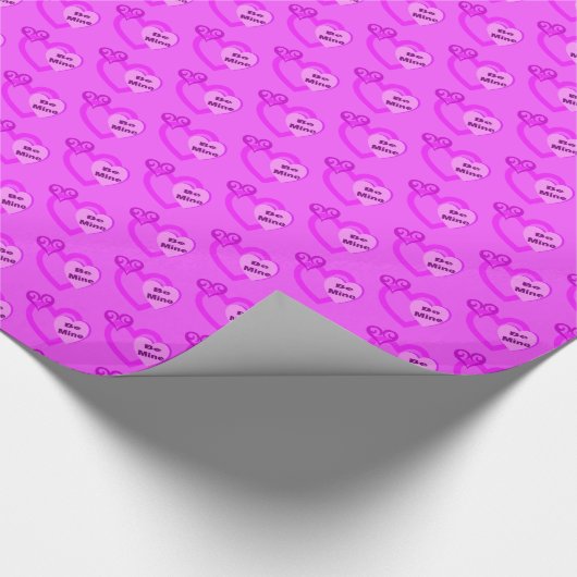Seien Sie mein Valentine Hearts Geschenkpapier Wra (Ecke)