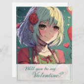 Seien Sie mein Valentine im Manga Style 33420 (Vorne/Hinten)