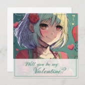 Seien Sie mein Valentine im Manga Style 33420 (Vorne/Hinten)