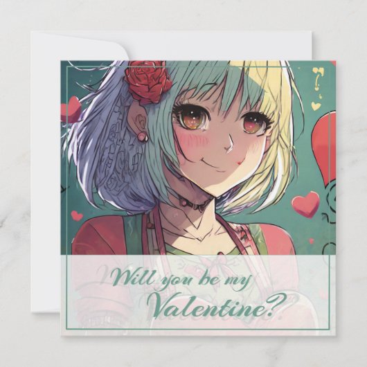 Seien Sie mein Valentine im Manga Style 33420 (Vorderseite)