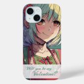 Seien Sie mein Valentine im Manga Style 33420 Case-Mate iPhone Hülle (Rückseite)