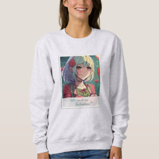 Seien Sie mein Valentine im Manga Style 33420 Sweatshirt