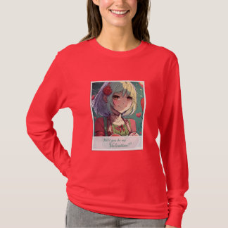 Seien Sie mein Valentine im Manga Style 33420 T-Shirt