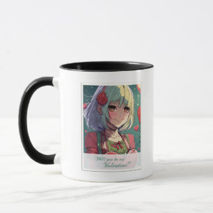 Seien Sie mein Valentine im Manga Style 33420 Tasse
