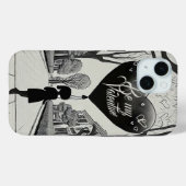 Seien Sie mein Valentine in Manga Style Monochrome Case-Mate iPhone Hülle (Rückseite (Horizontal))