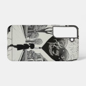 Seien Sie mein Valentine in Manga Style Monochrome Samsung Galaxy Hülle (Rückseite (Horizontal))