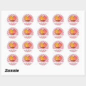 Seien Sie mein Valentine Love Birds Round Sticker (Blatt)