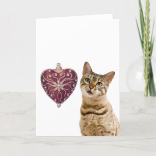 Seien Sie mein Valentine mit niedlichem Kätzchen Feiertagskarte