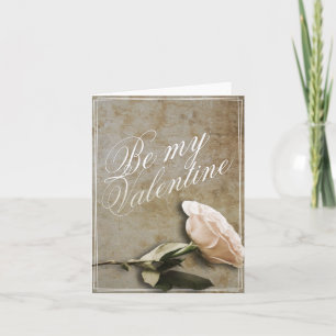 Seien Sie mein Valentine mit Rose Card Karte