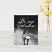 Seien Sie mein Valentine - Seite an Seite Karte (Gelbe Blume)