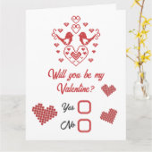 Seien Sie mein Valentine, Sie mürzen meine Niedlic Karte (Gelbe Blume)