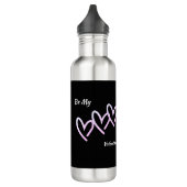 Seien Sie mein Valentine Triple Heart Edelstahlflasche (Links)