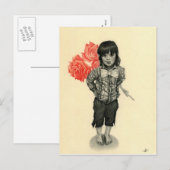 Seien Sie mein Valentineljunge Postkarte (Vorne/Hinten)