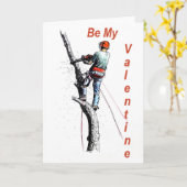 Seien Sie mein Valentiner Arborist Baum Chirurg Ch Karte (Gelbe Blume)