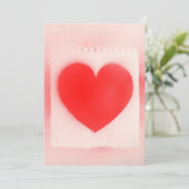 Seien Sie mein Valentiner Herz Einladung (Stehend Vorderseite)