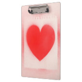Seien Sie mein Valentiner Herz Klemmbrett (Links)