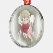 Seien Sie mein Valentiner Premium Runder Ornament (Links)