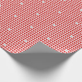Seien Sie mein Valentiner Strick Herz Geschenkpapier (Ecke)