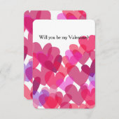Seien Sie mein Valentinherz Einladung (Vorne/Hinten)