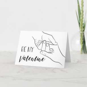 Seien Sie mein Valentinin Niedlich Liebe Valentins Feiertagskarte