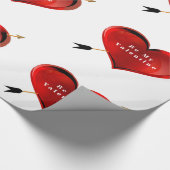 Seien Sie mein Valentinpapier Geschenkpapier (Ecke)