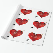 Seien Sie mein Valentinpapier Geschenkpapier (Ungerollt)