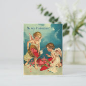 Seien Sie mein Valentinsgruß! Postkarte (Stehend Vorderseite)