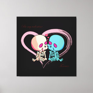 Seien Sie mein Valentinstag für Valentinstag. Leinwanddruck