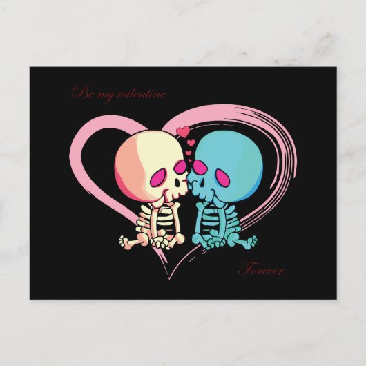 Seien Sie mein Valentinstag für Valentinstag. Postkarte (Vorderseite)