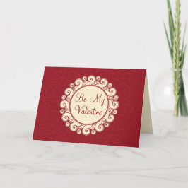 Seien Sie mein Valentinwirl Feiertagskarte