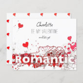 Seien Sie mein Valentinziffer niedliche Herzen per (Vorne/Hinten)