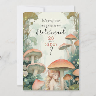 Seien Sie mein verzaubertes Waldland mit Bridesmäd Einladung