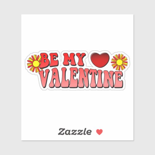 Seien Sie mein Vintager Groovittext Aufkleber (Blatt)