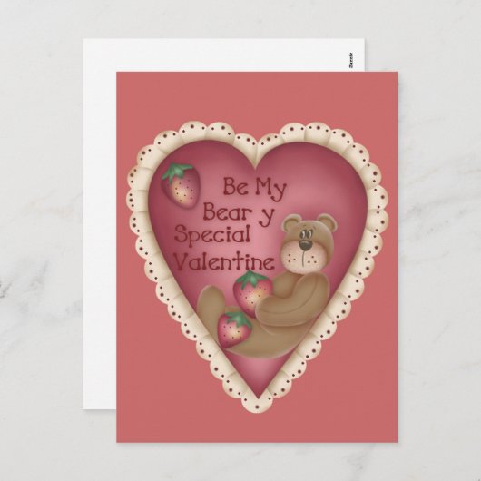 Seien Sie meine Beary Special Valentine Postkarten (Vorne/Hinten)