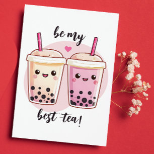 Seien Sie meine besten Tea-Galentinen Feiertagskarte